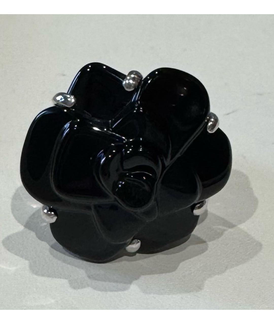 CHANEL Черное кольцо из белого золота, фото 4