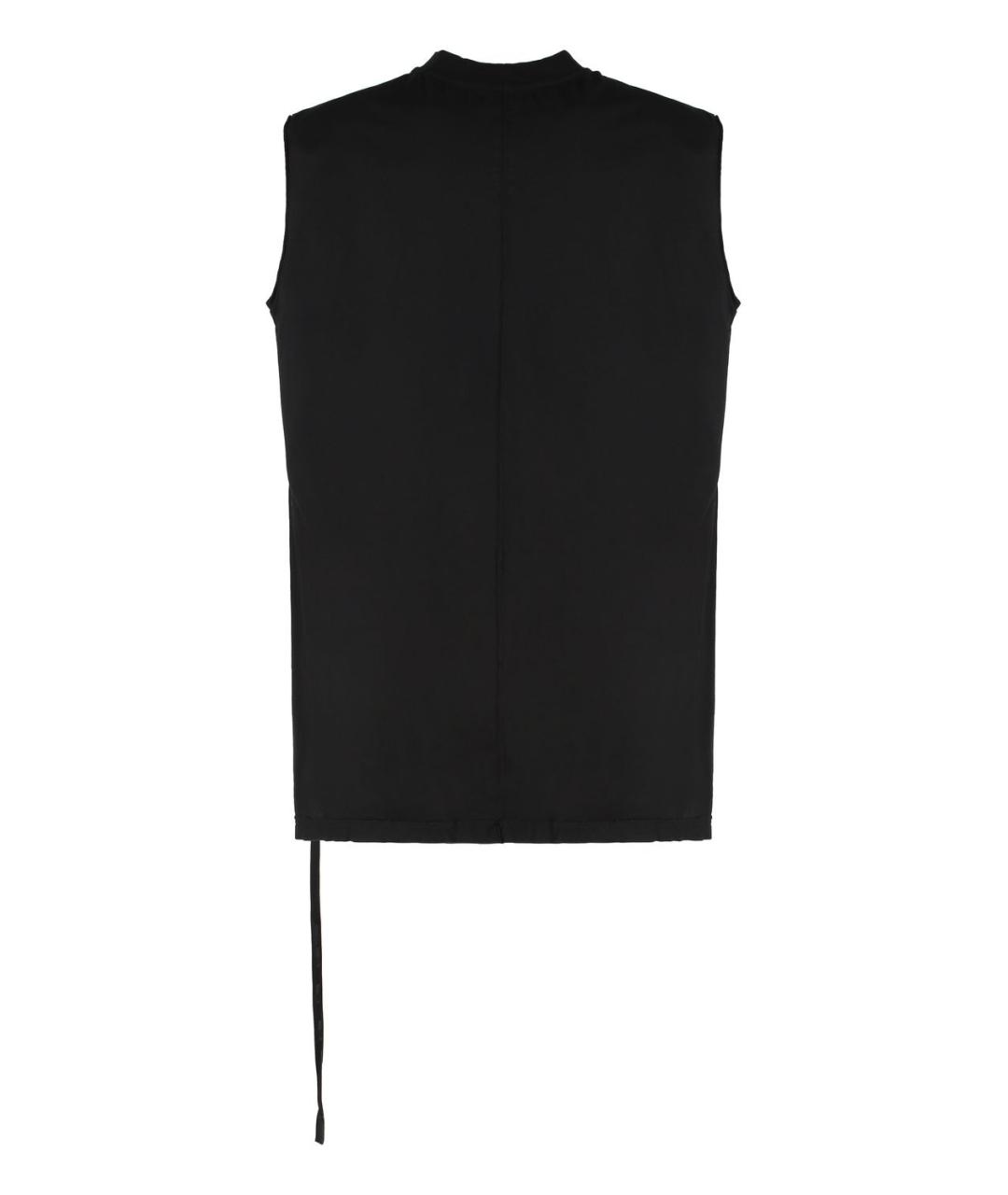 RICK OWENS DRKSHDW Черная хлопковая майка, фото 2