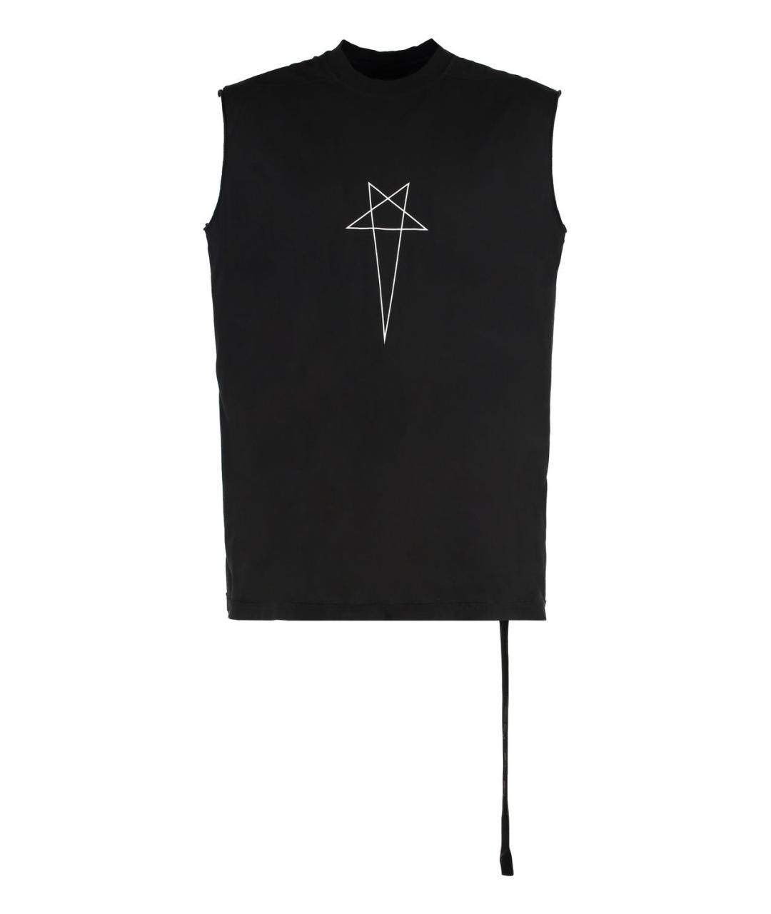RICK OWENS DRKSHDW Черная хлопковая майка, фото 1