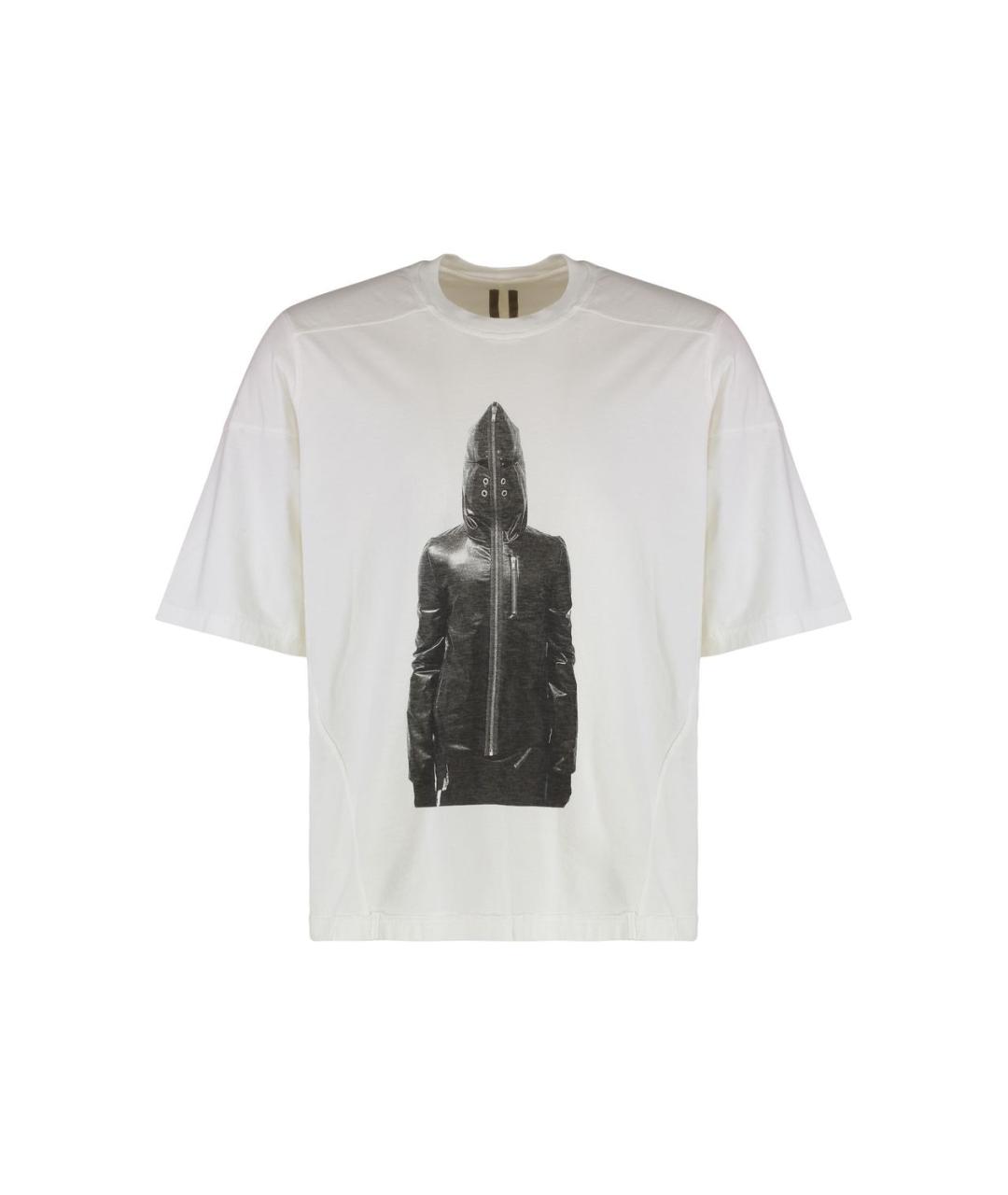 RICK OWENS DRKSHDW Белая хлопковая футболка, фото 1