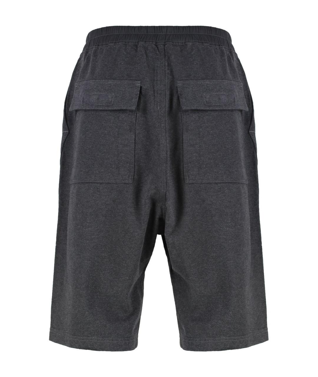 RICK OWENS DRKSHDW Серые хлопковые повседневные брюки, фото 2