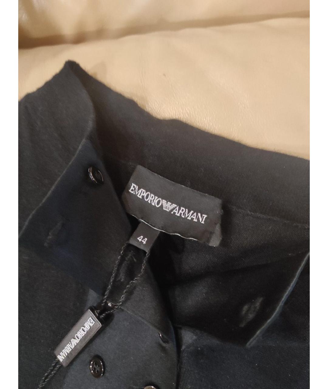 EMPORIO ARMANI Черный кашемировый джемпер / свитер, фото 6