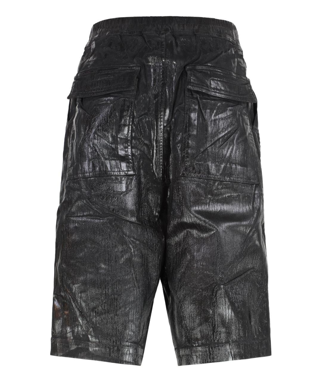 RICK OWENS DRKSHDW Черные хлопковые шорты, фото 2