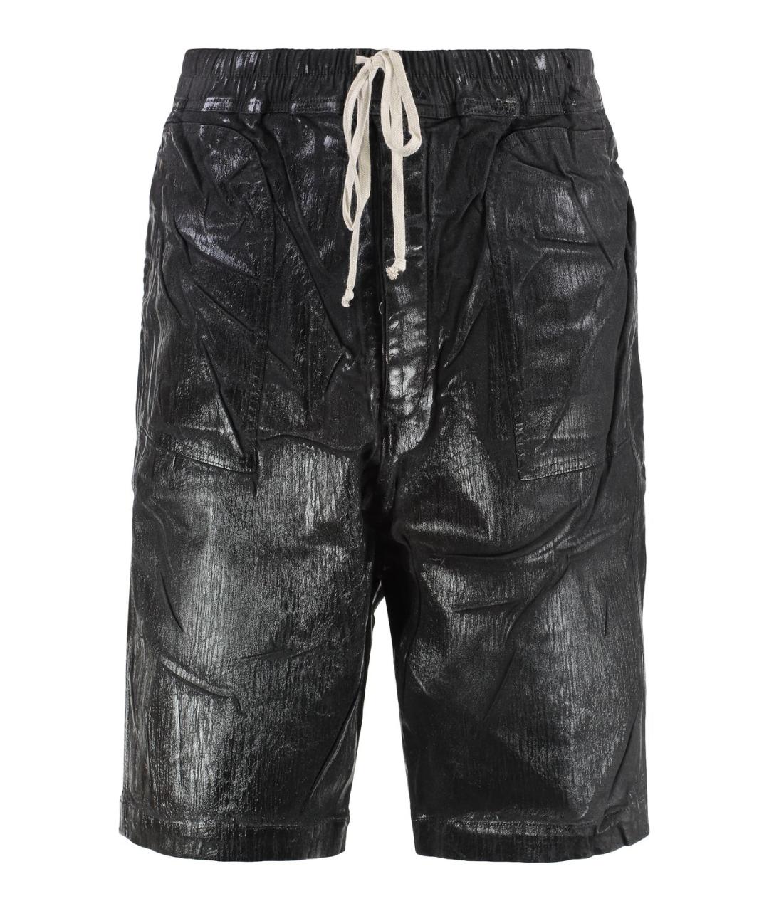 RICK OWENS DRKSHDW Черные хлопковые шорты, фото 1