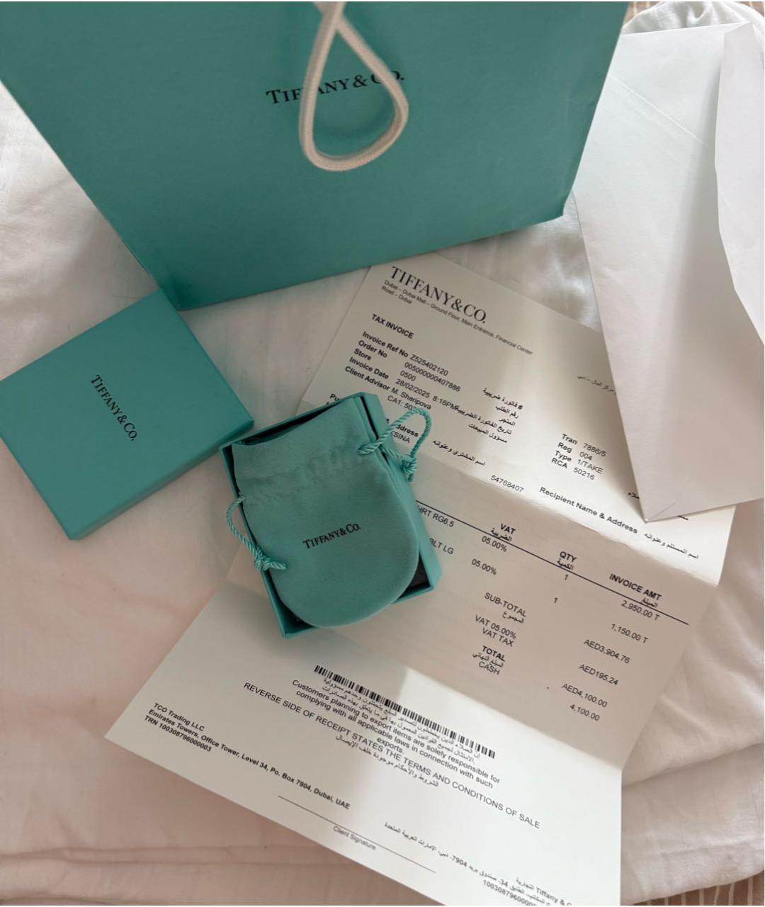 TIFFANY&CO Серебряное серебряное кольцо, фото 4