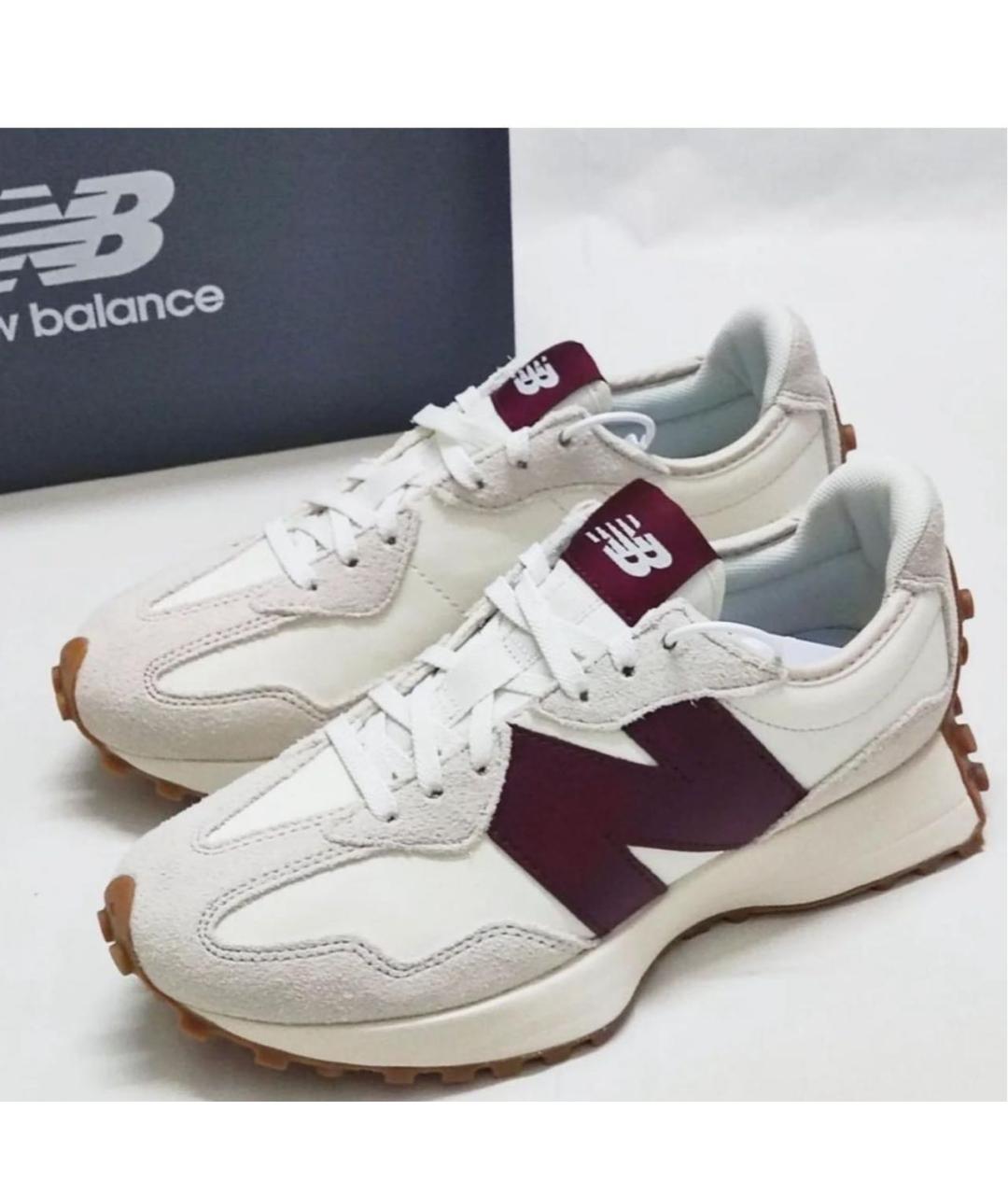 NEW BALANCE Бежевые кроссовки из искусственной кожи, фото 4