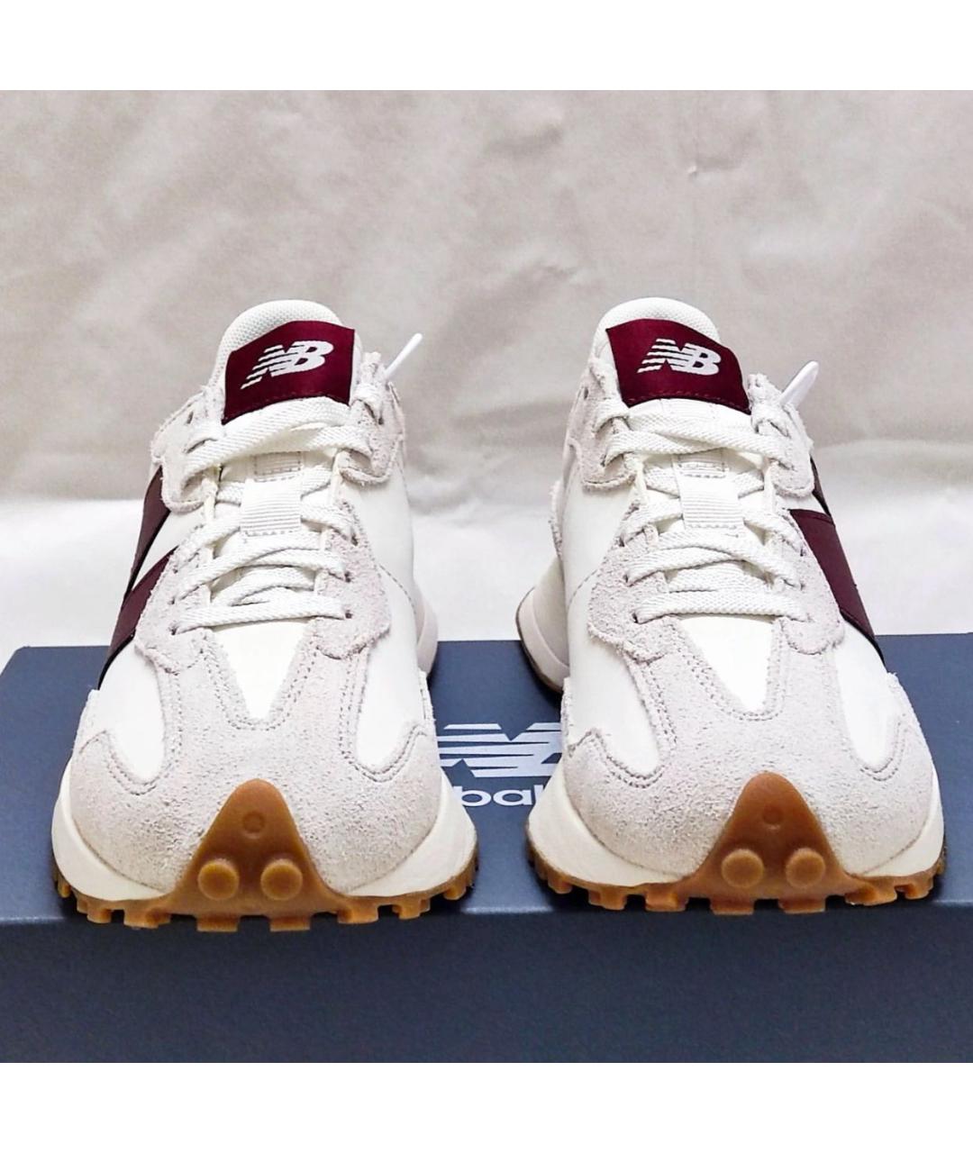 NEW BALANCE Бежевые кроссовки из искусственной кожи, фото 3