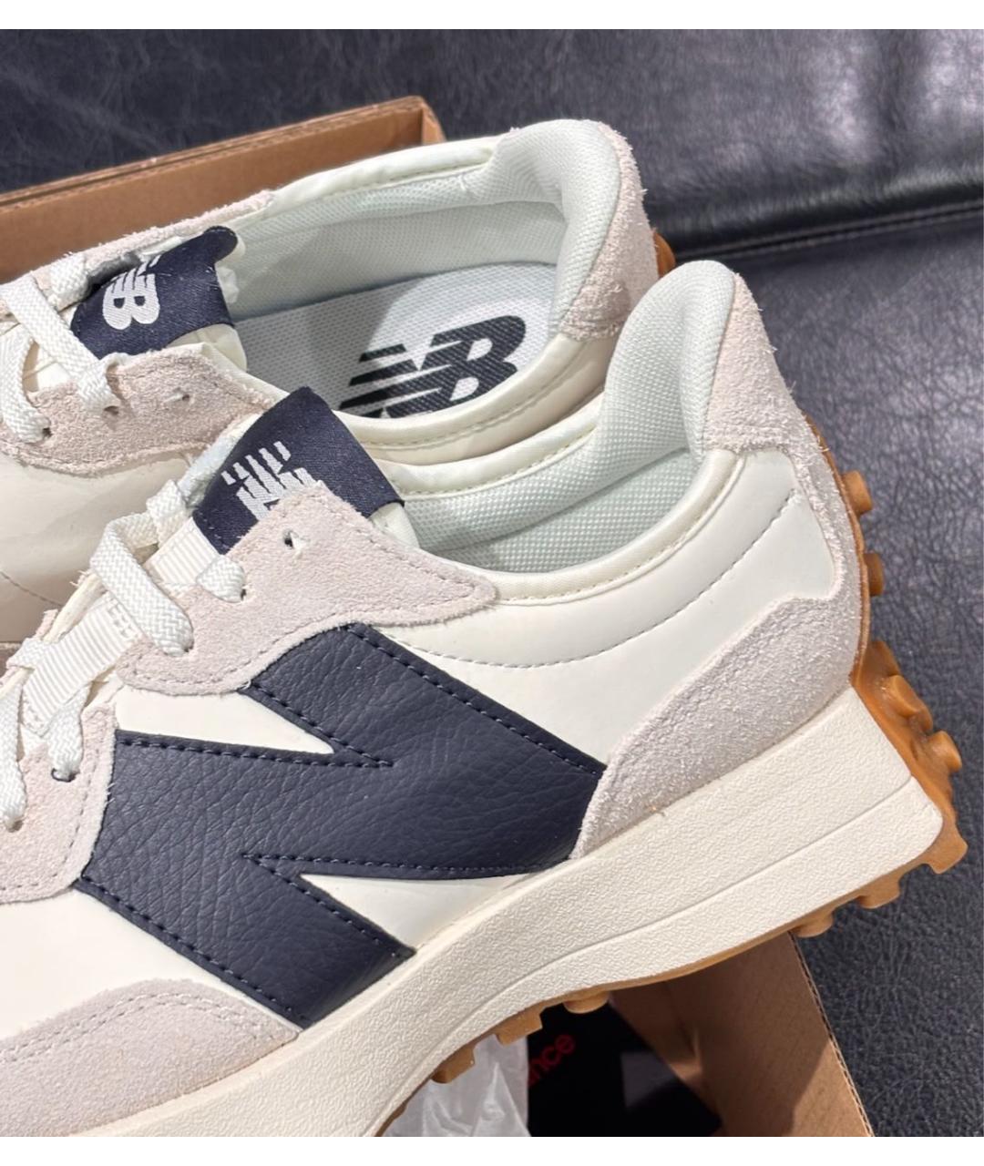 NEW BALANCE Бежевые кроссовки из искусственной кожи, фото 2