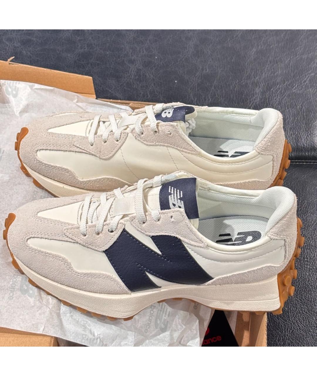 NEW BALANCE Бежевые кроссовки из искусственной кожи, фото 6