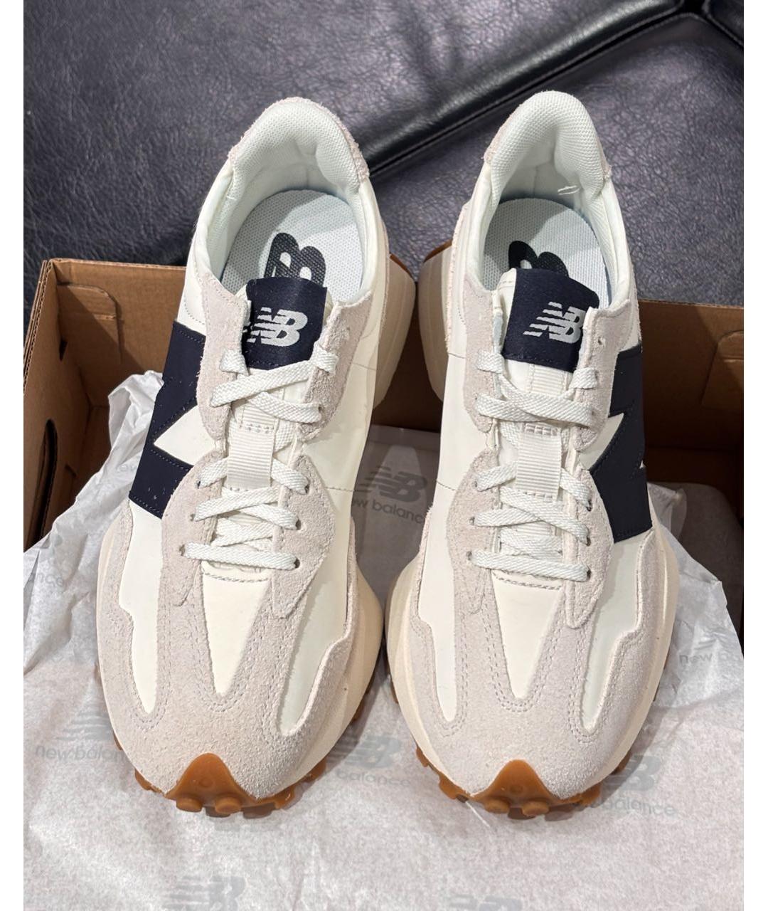 NEW BALANCE Бежевые кроссовки из искусственной кожи, фото 4