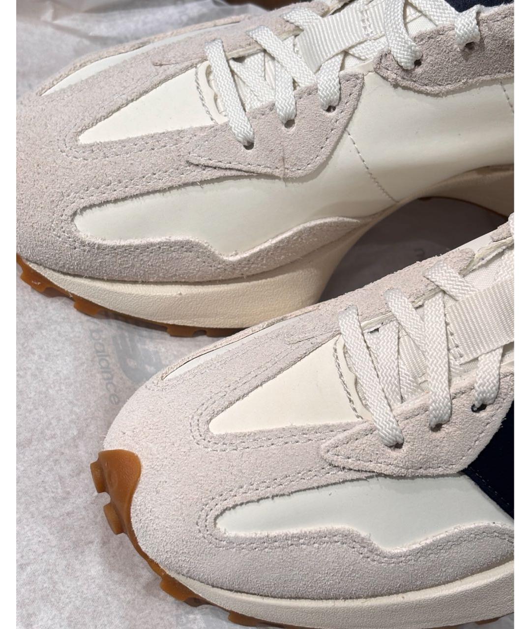 NEW BALANCE Бежевые кроссовки из искусственной кожи, фото 3