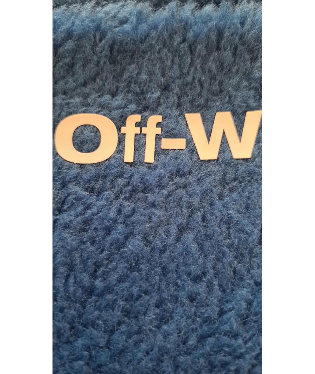 OFF-WHITE Синий шарф, фото 6