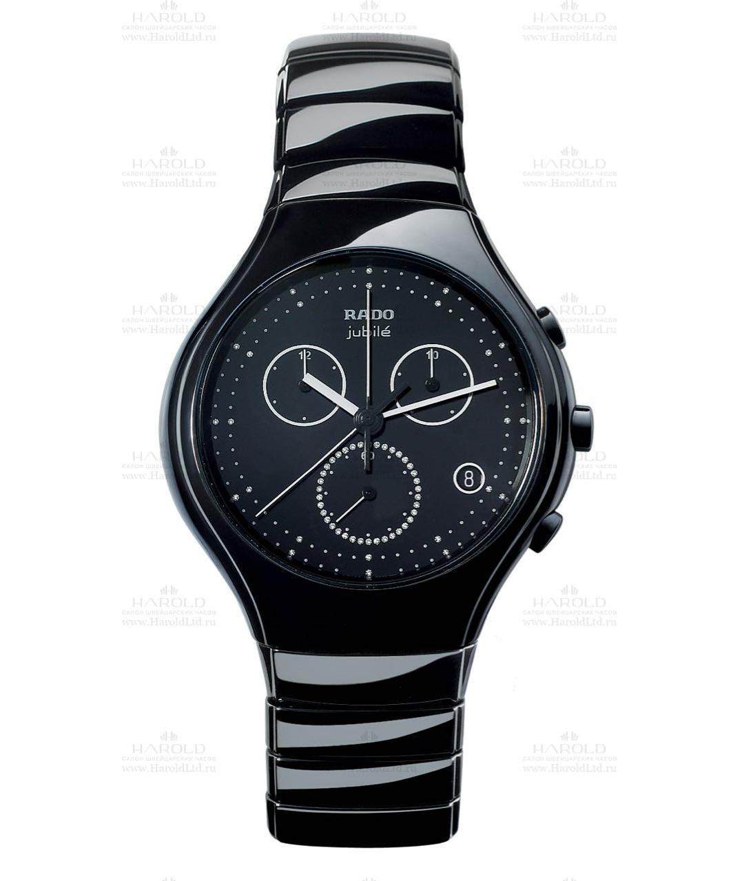 RADO Черные керамические часы, фото 9