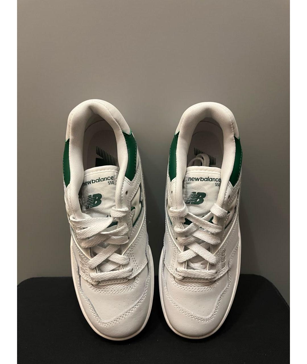 NEW BALANCE Белые кожаные кеды, фото 4