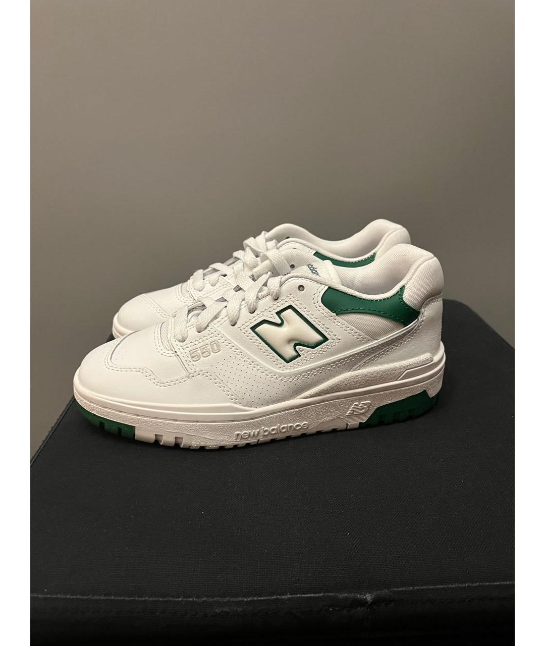 NEW BALANCE Белые кожаные кеды, фото 3