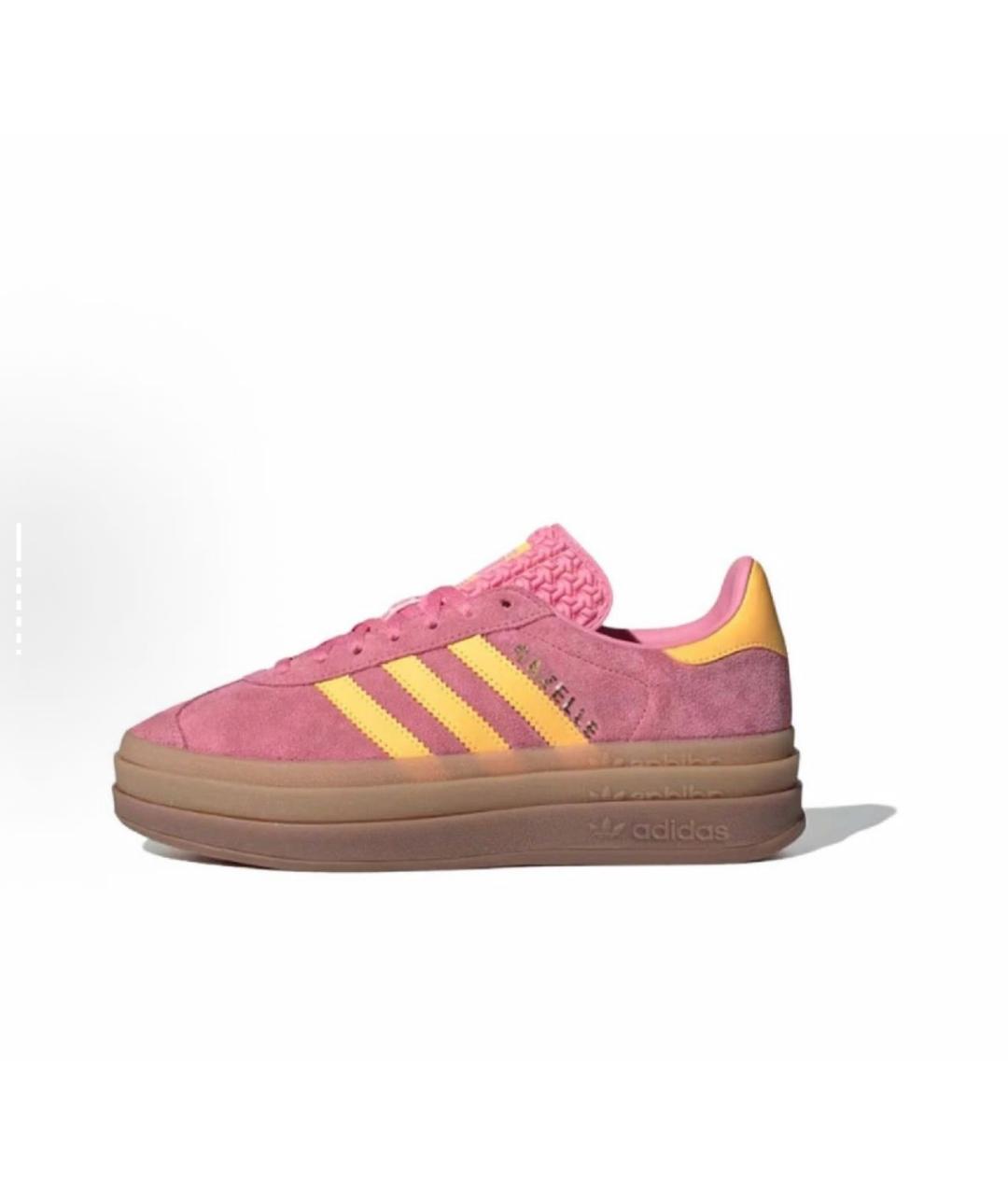ADIDAS Розовые замшевые кроссовки, фото 5