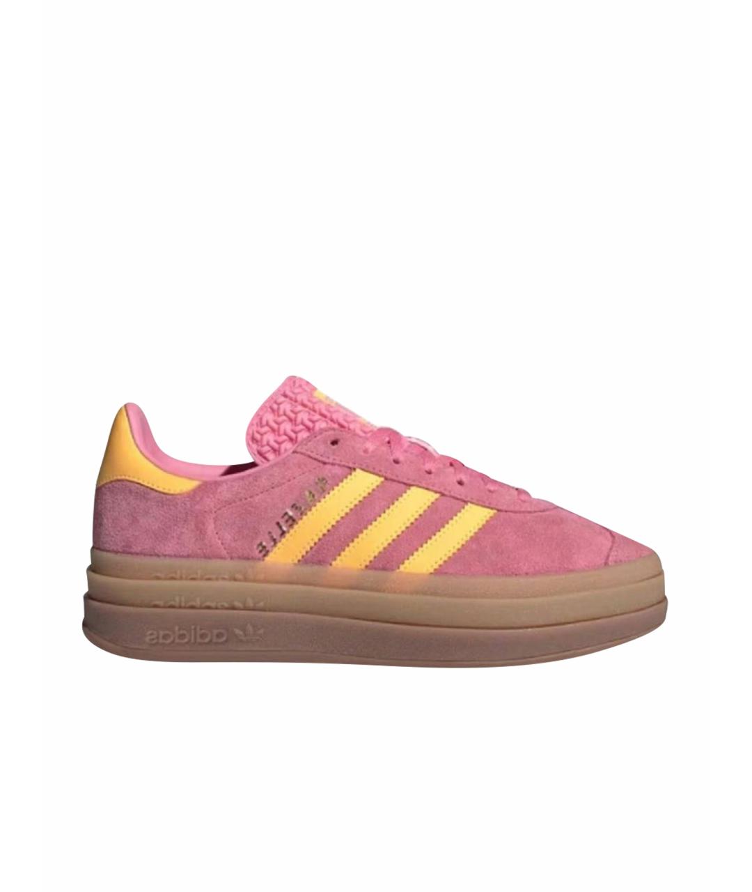 ADIDAS Розовые замшевые кроссовки, фото 1