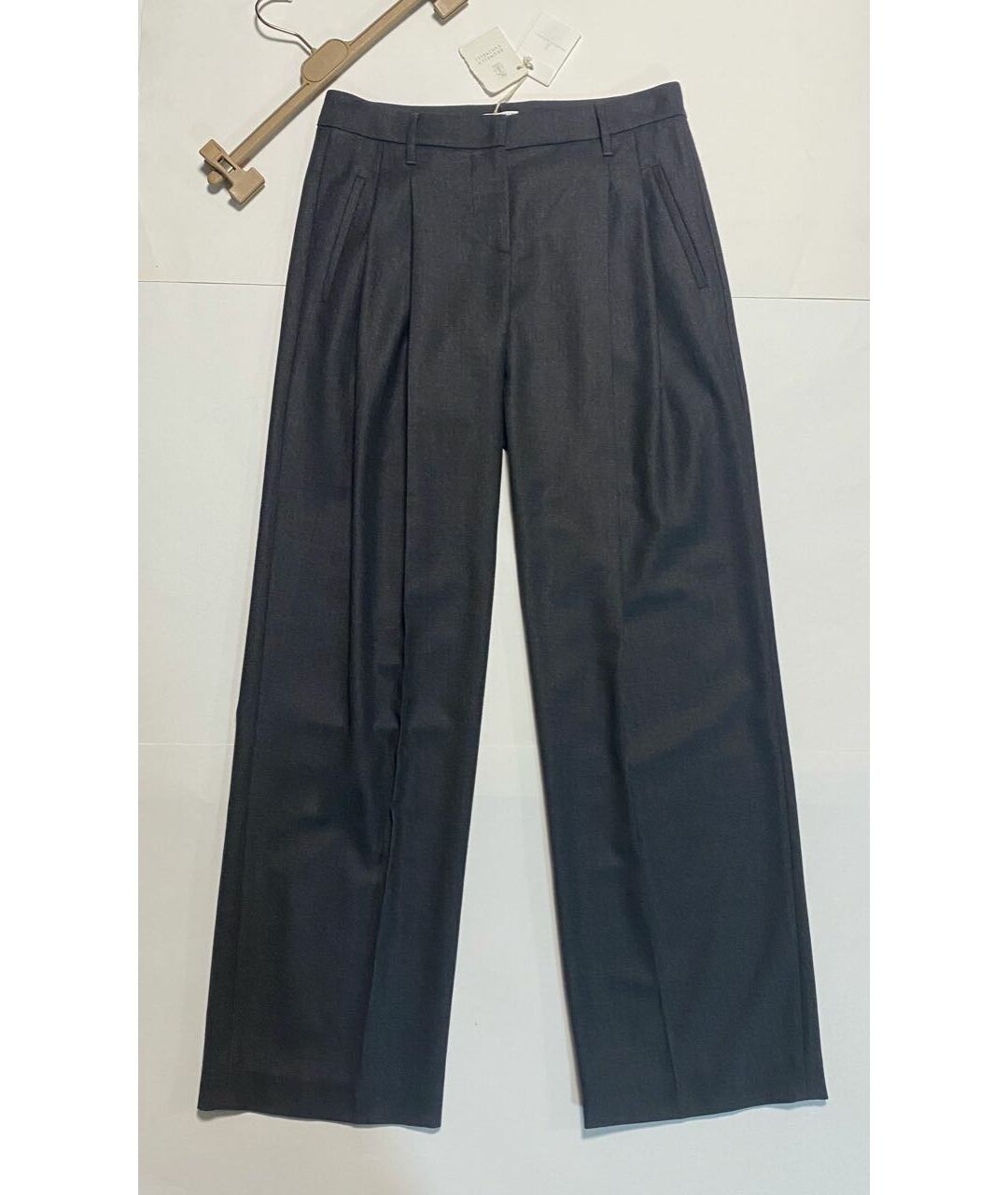 BRUNELLO CUCINELLI Шерстяные прямые брюки, фото 8