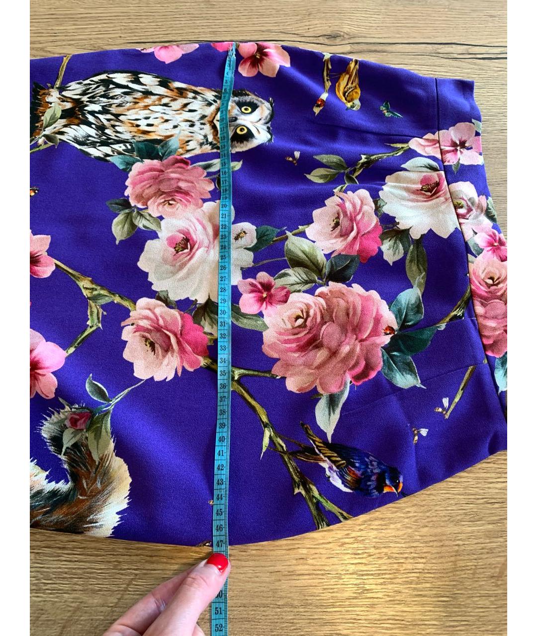 DOLCE&GABBANA Мульти вискозная юбка миди, фото 7