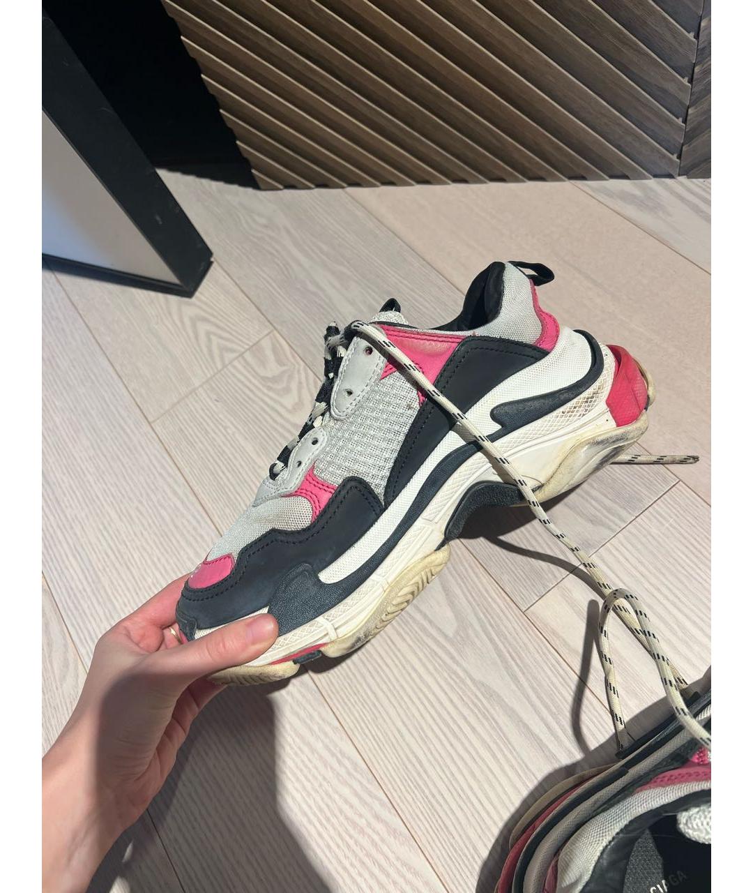 BALENCIAGA Розовые кроссовки, фото 5