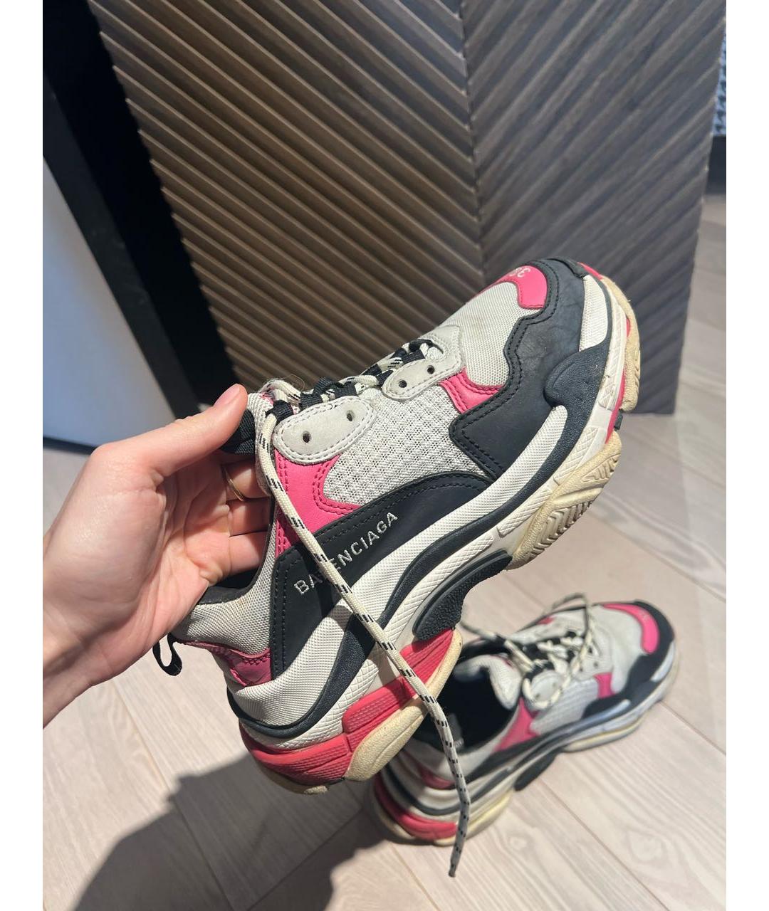 BALENCIAGA Розовые кроссовки, фото 6