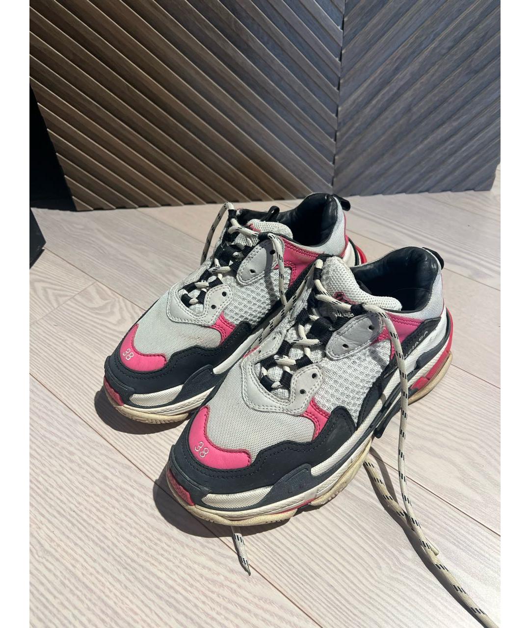 BALENCIAGA Розовые кроссовки, фото 2