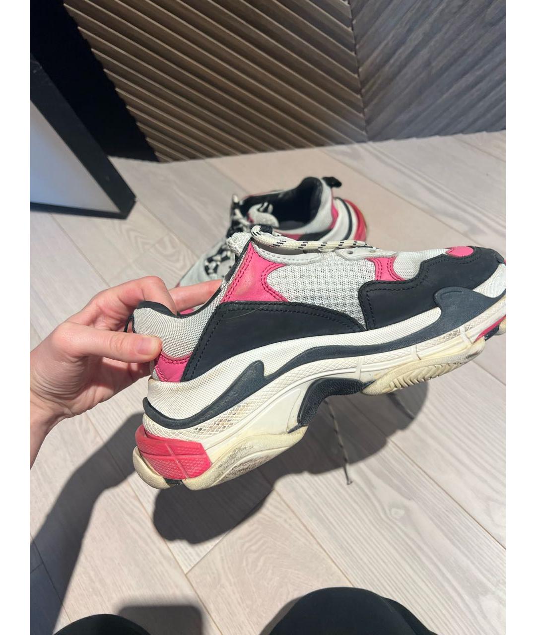 BALENCIAGA Розовые кроссовки, фото 4