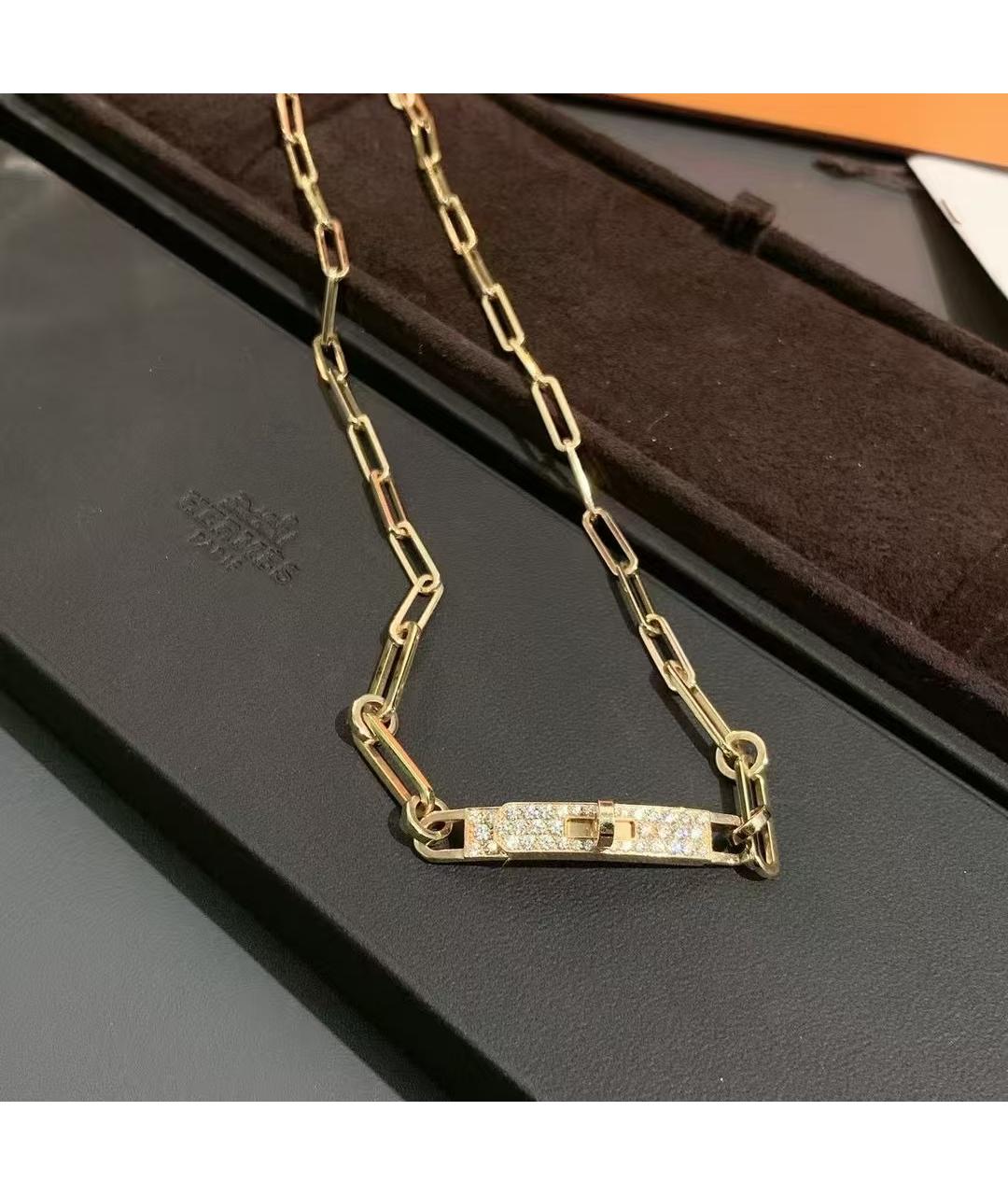 HERMES Золотое колье из желтого золота, фото 2