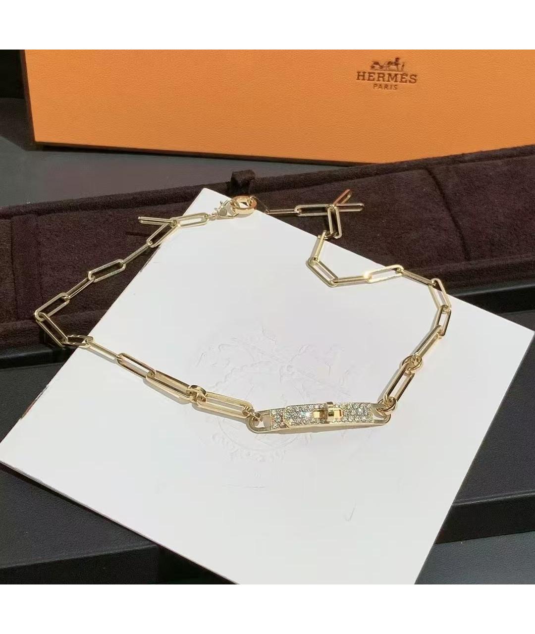 HERMES Золотое колье из желтого золота, фото 6