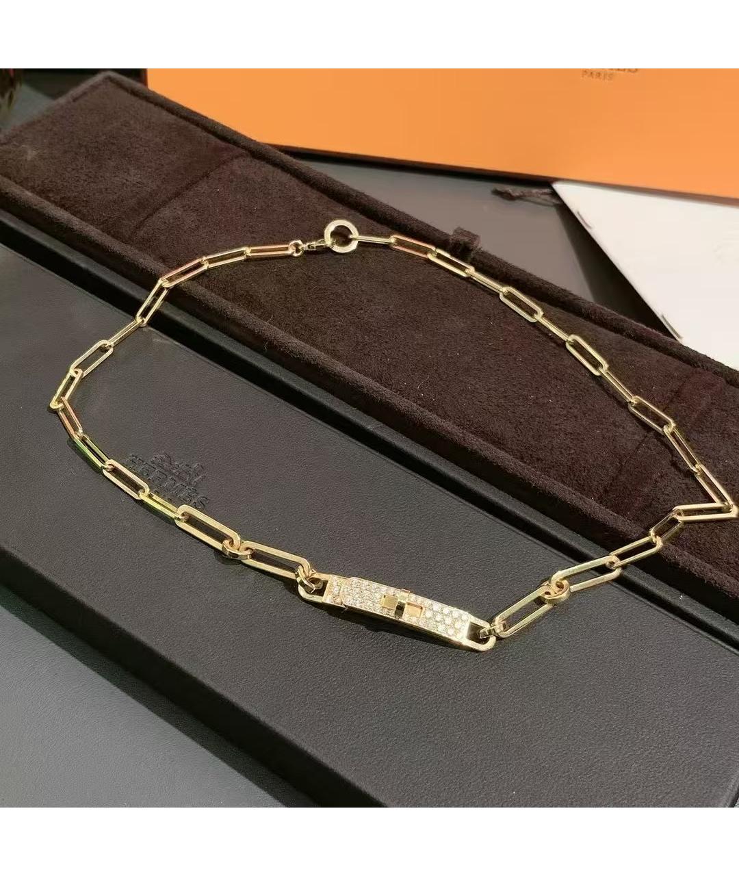 HERMES Золотое колье из желтого золота, фото 3