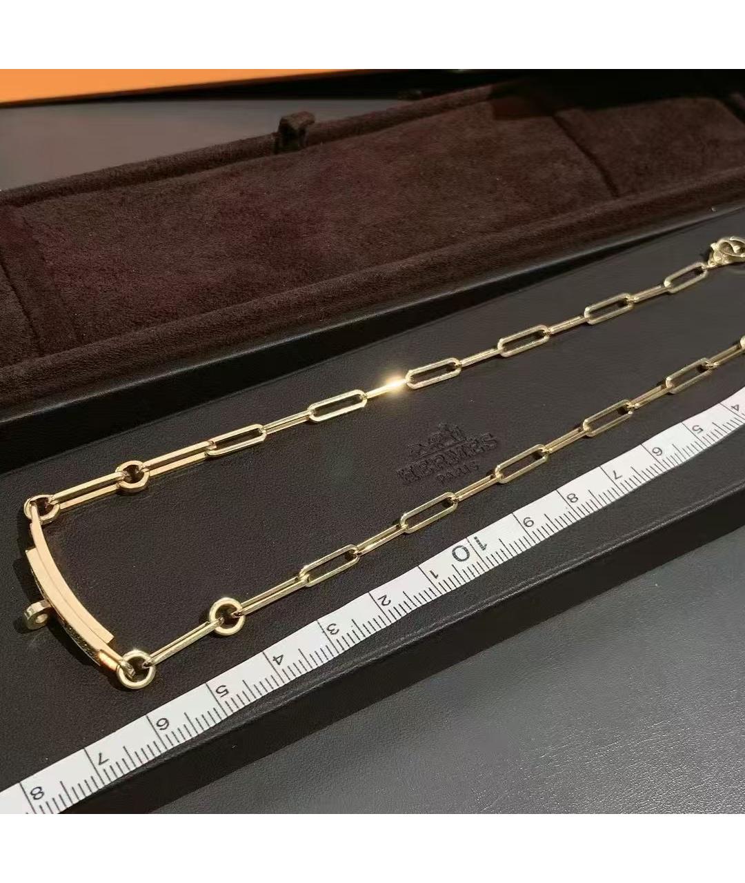 HERMES Золотое колье из желтого золота, фото 5