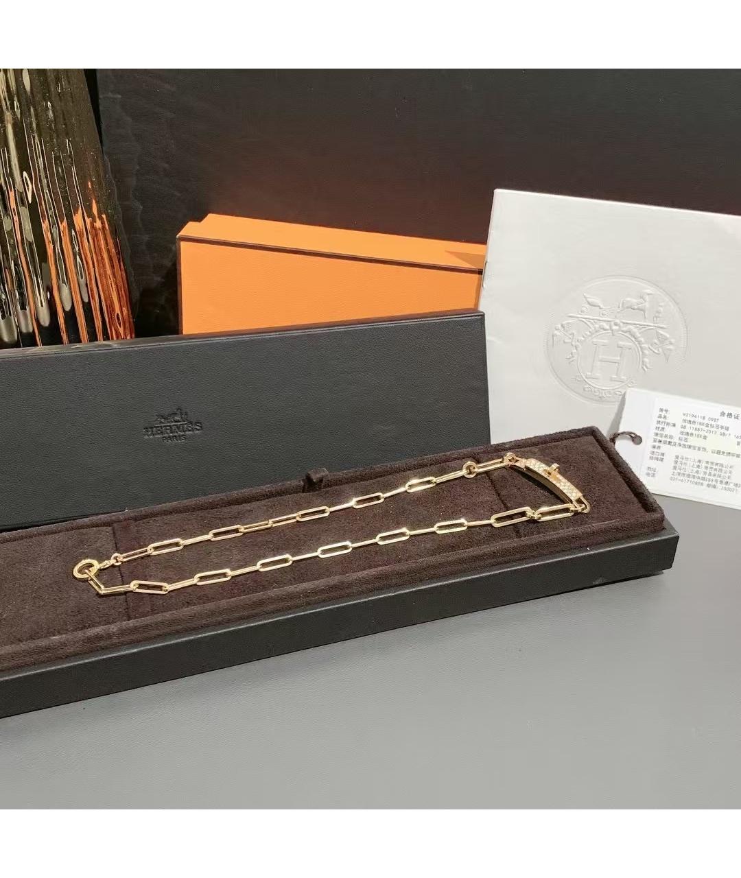 HERMES Золотое колье из желтого золота, фото 7