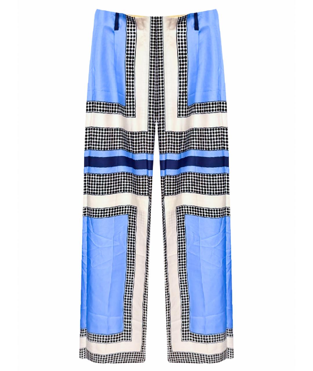 MONCLER Мульти шелковые прямые брюки, фото 1