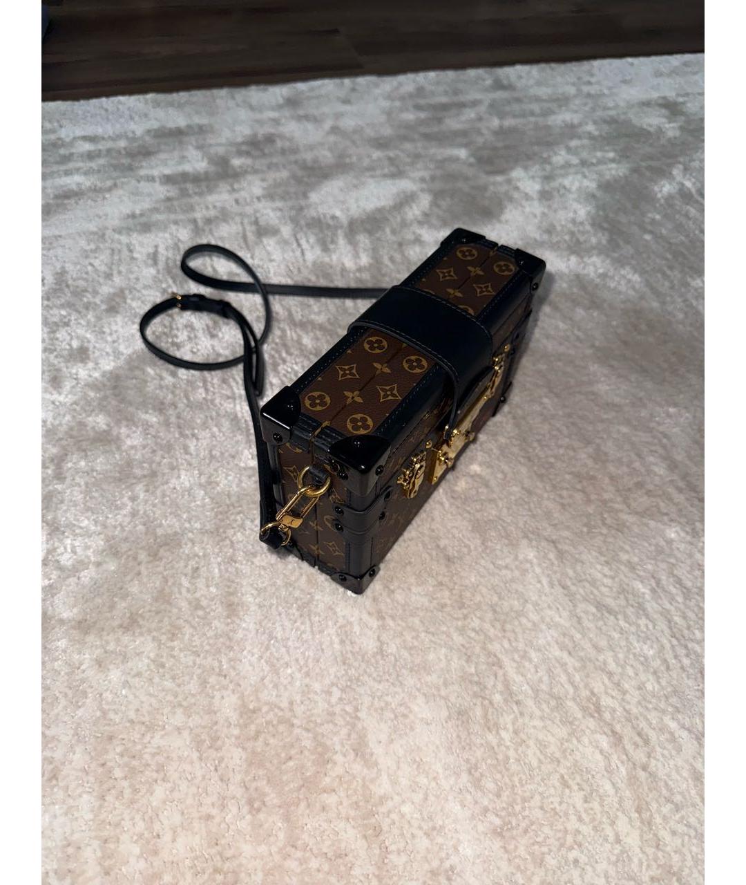 LOUIS VUITTON Коричневая кожаная сумка через плечо, фото 2