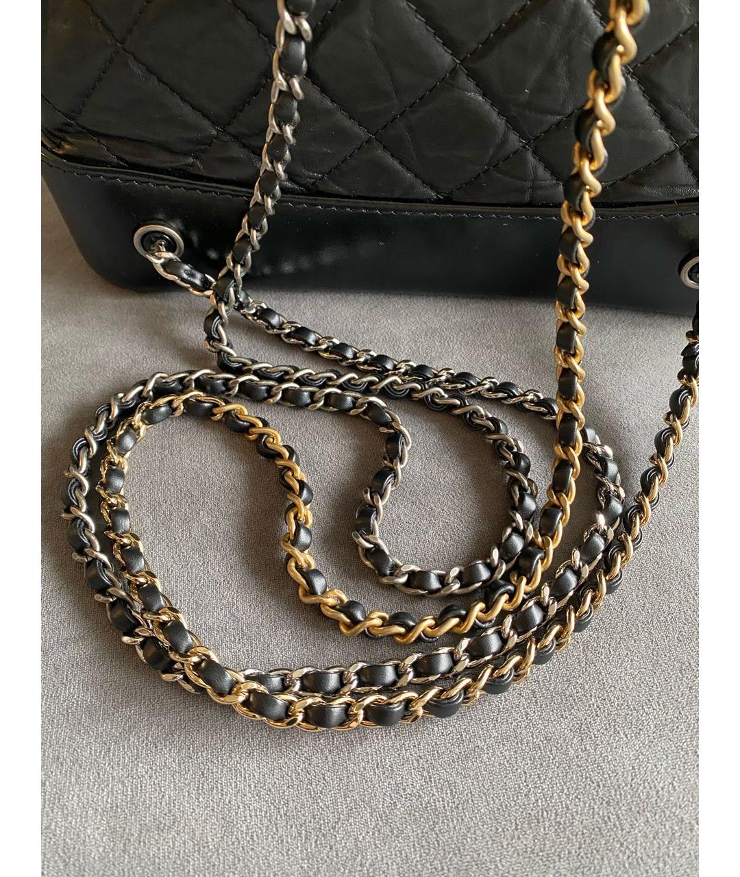 CHANEL Черный кожаный рюкзак, фото 8