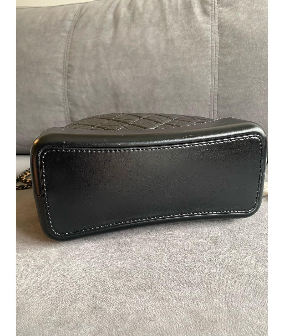 CHANEL Черный кожаный рюкзак, фото 4