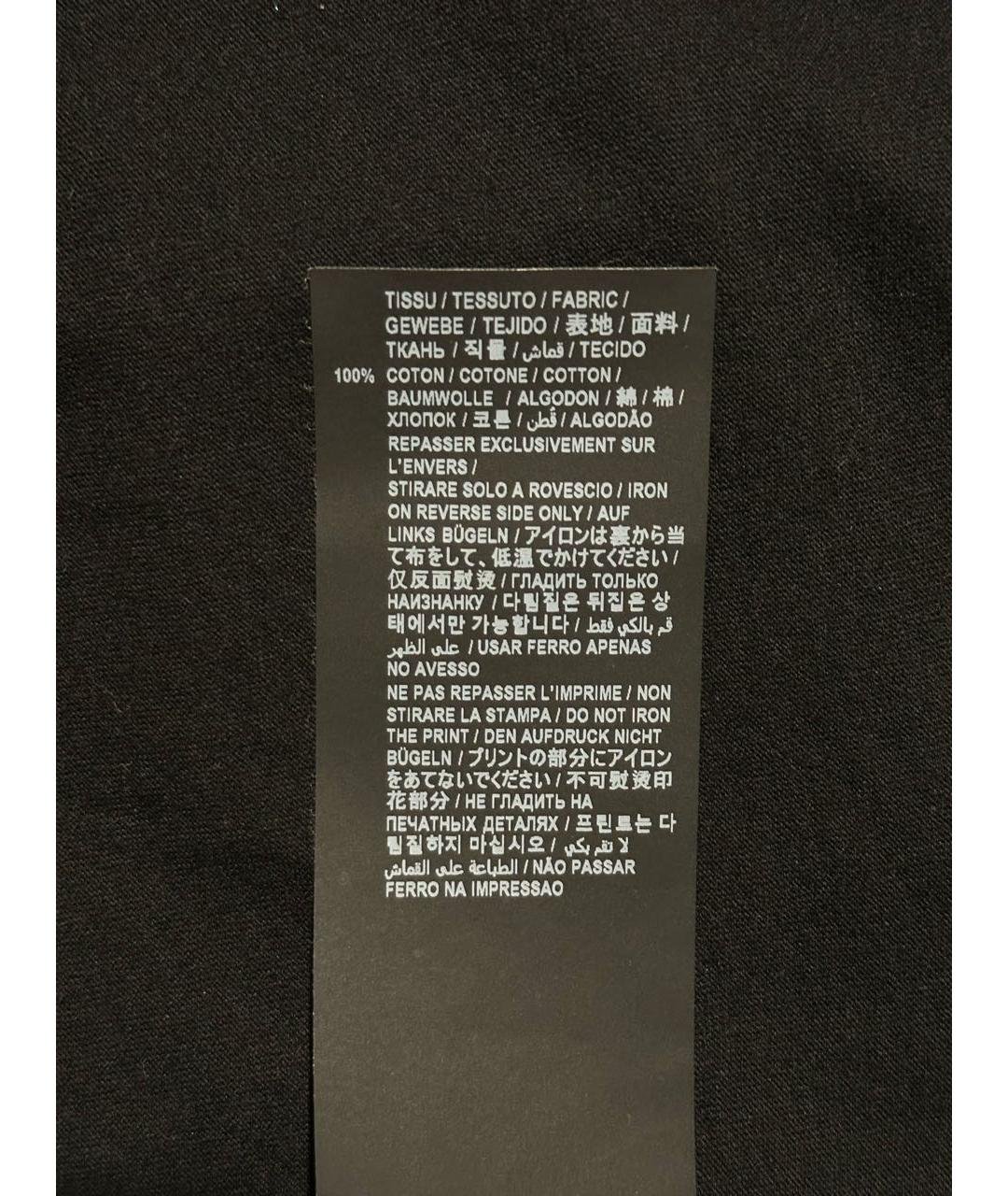 SAINT LAURENT Черная хлопковая футболка, фото 6