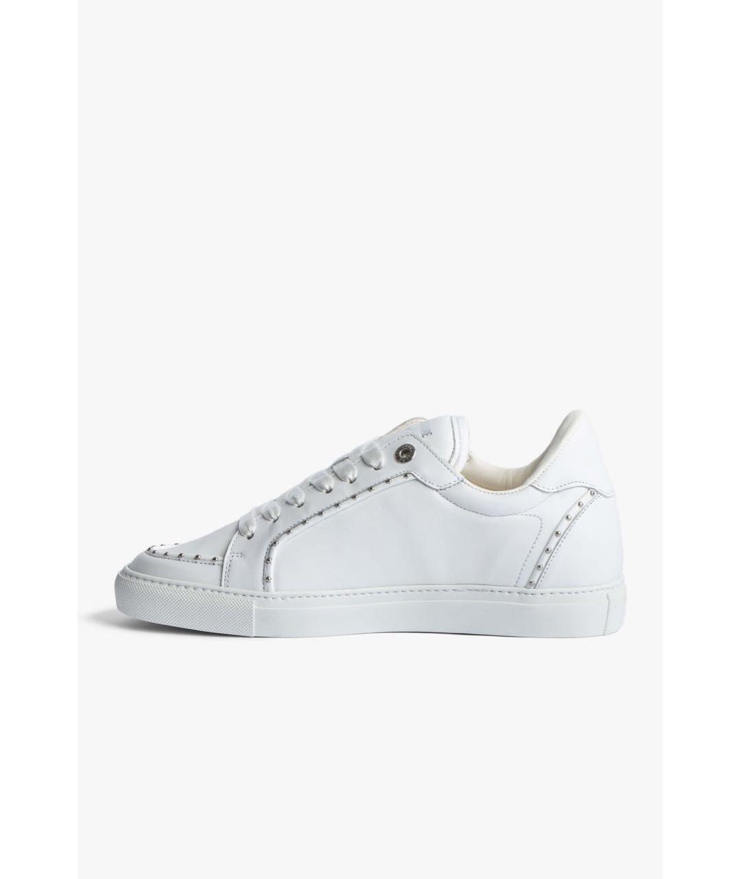 ZADIG & VOLTAIRE Белые кожаные кроссовки, фото 3