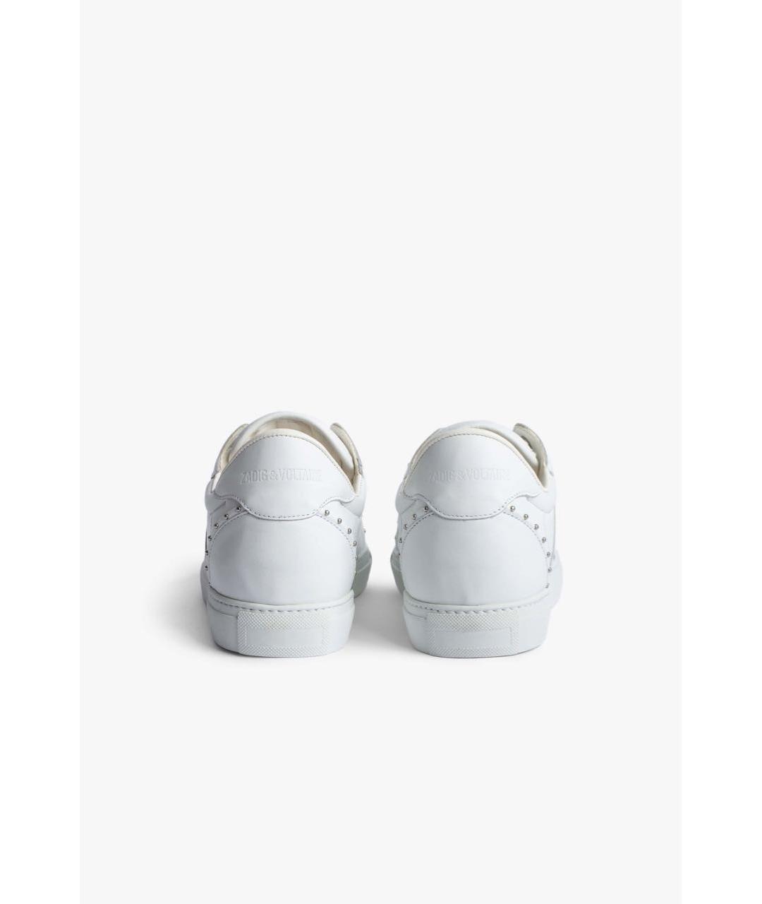 ZADIG & VOLTAIRE Белые кожаные кроссовки, фото 4