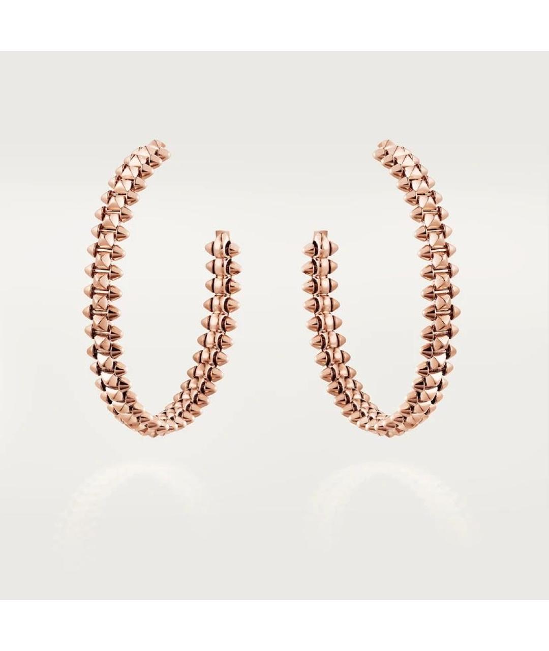 CARTIER Золотые серьги из розового золота, фото 6