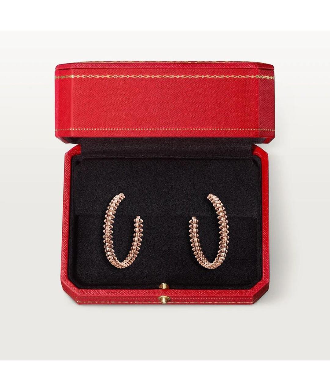 CARTIER Золотые серьги из розового золота, фото 5