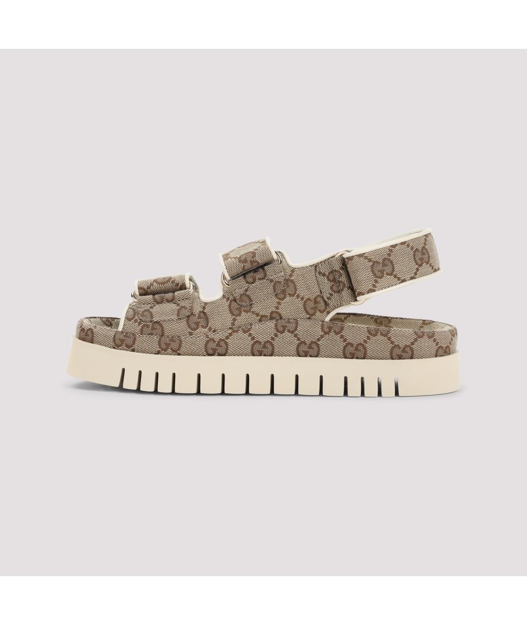 GUCCI Бежевые сандалии, фото 3