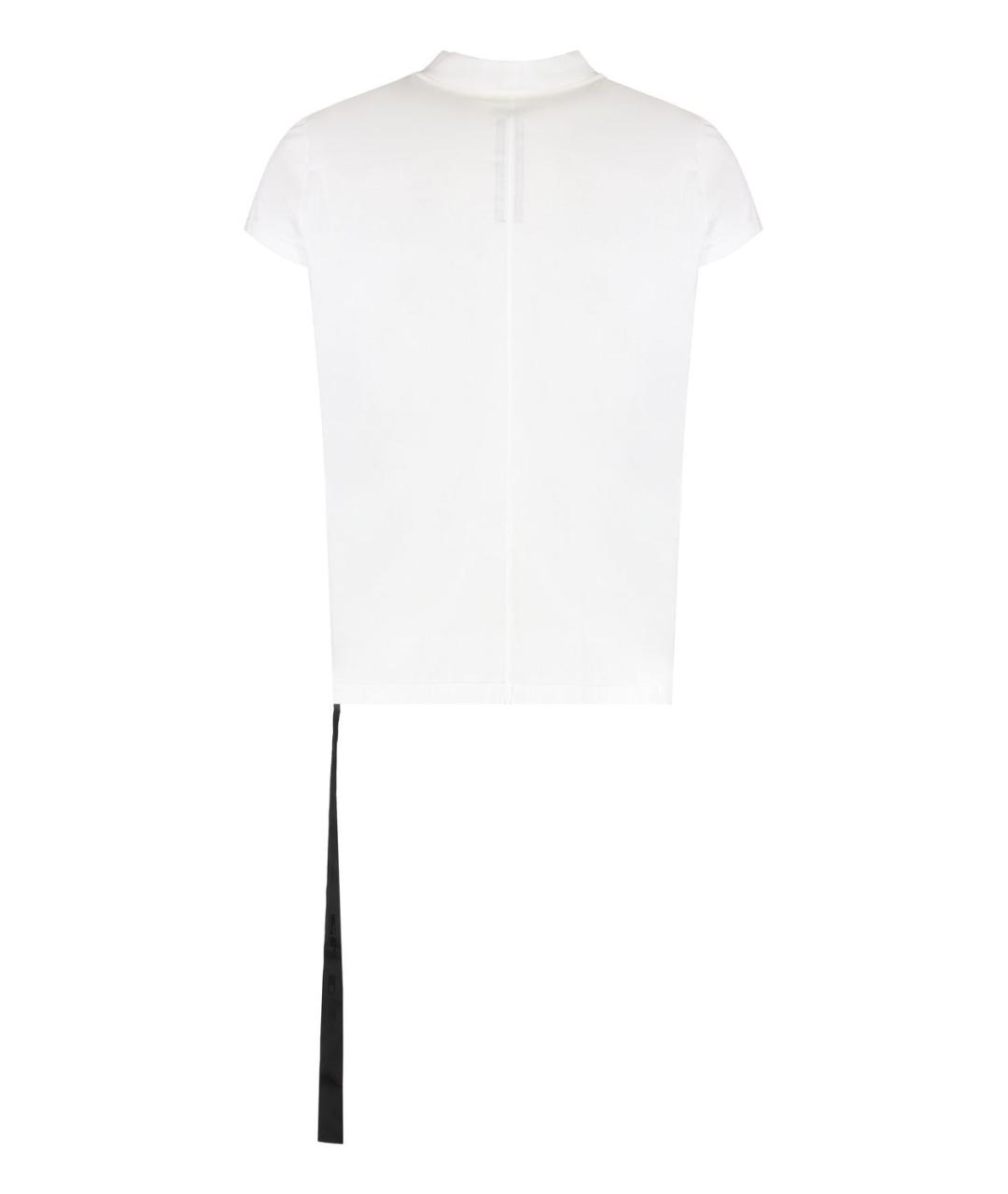RICK OWENS DRKSHDW Белая хлопковая футболка, фото 2