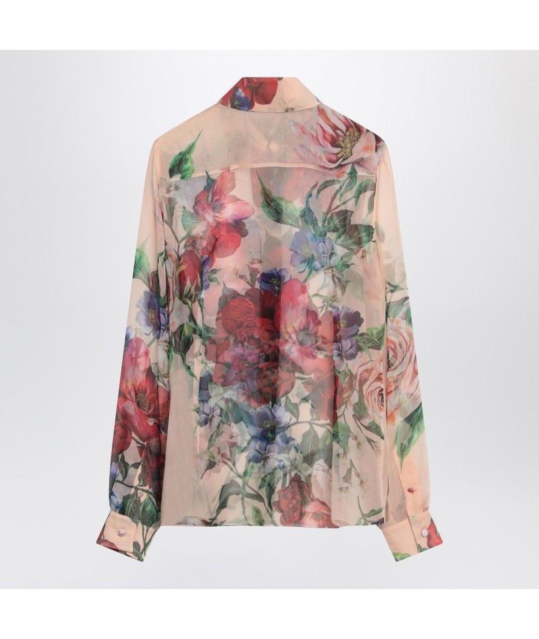 DOLCE&GABBANA Мульти шелковая рубашка, фото 2