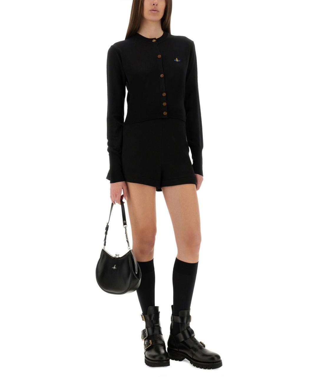 VIVIENNE WESTWOOD Черный шерстяной кардиган, фото 4