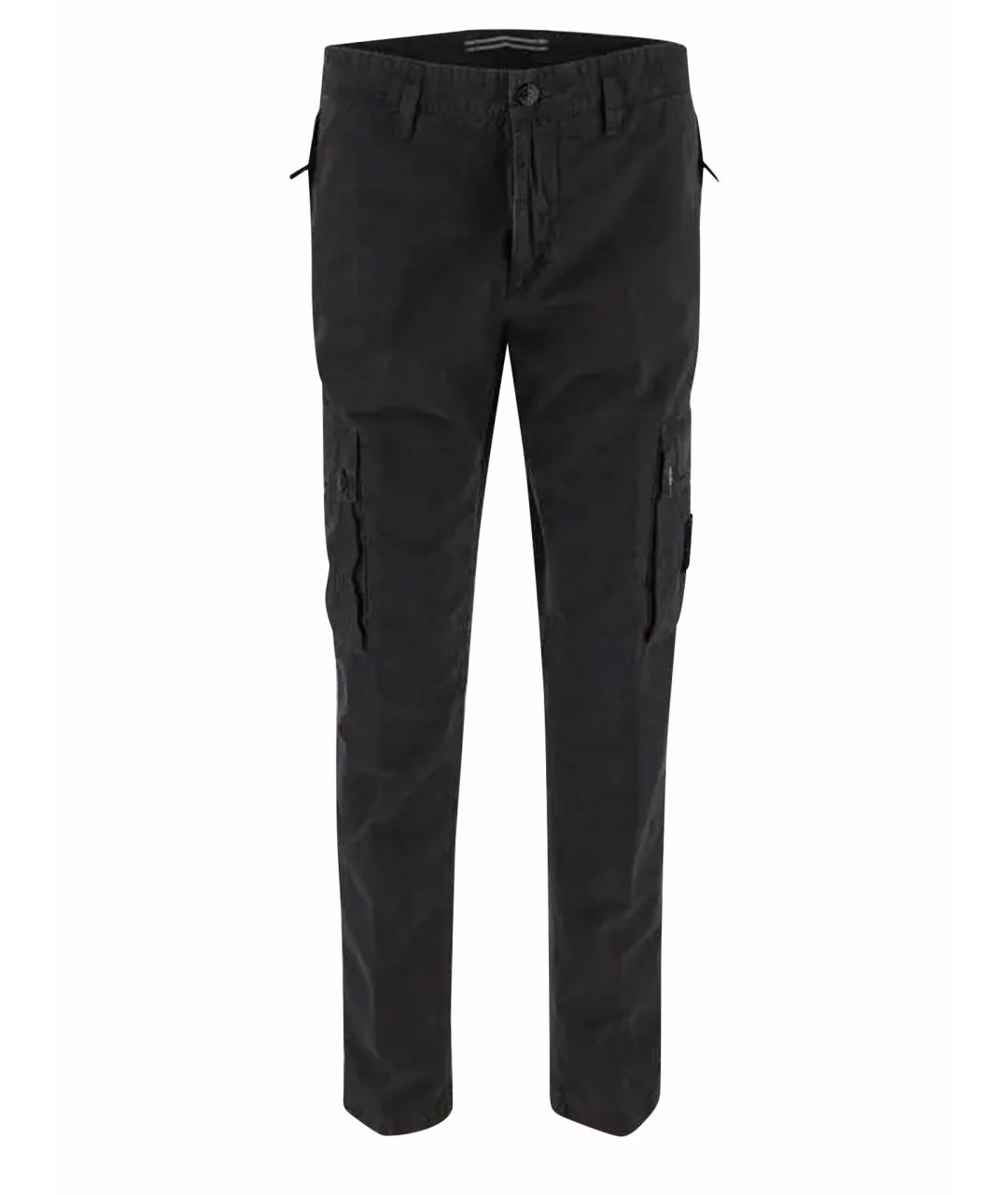 STONE ISLAND Синие хлопковые повседневные брюки, фото 1