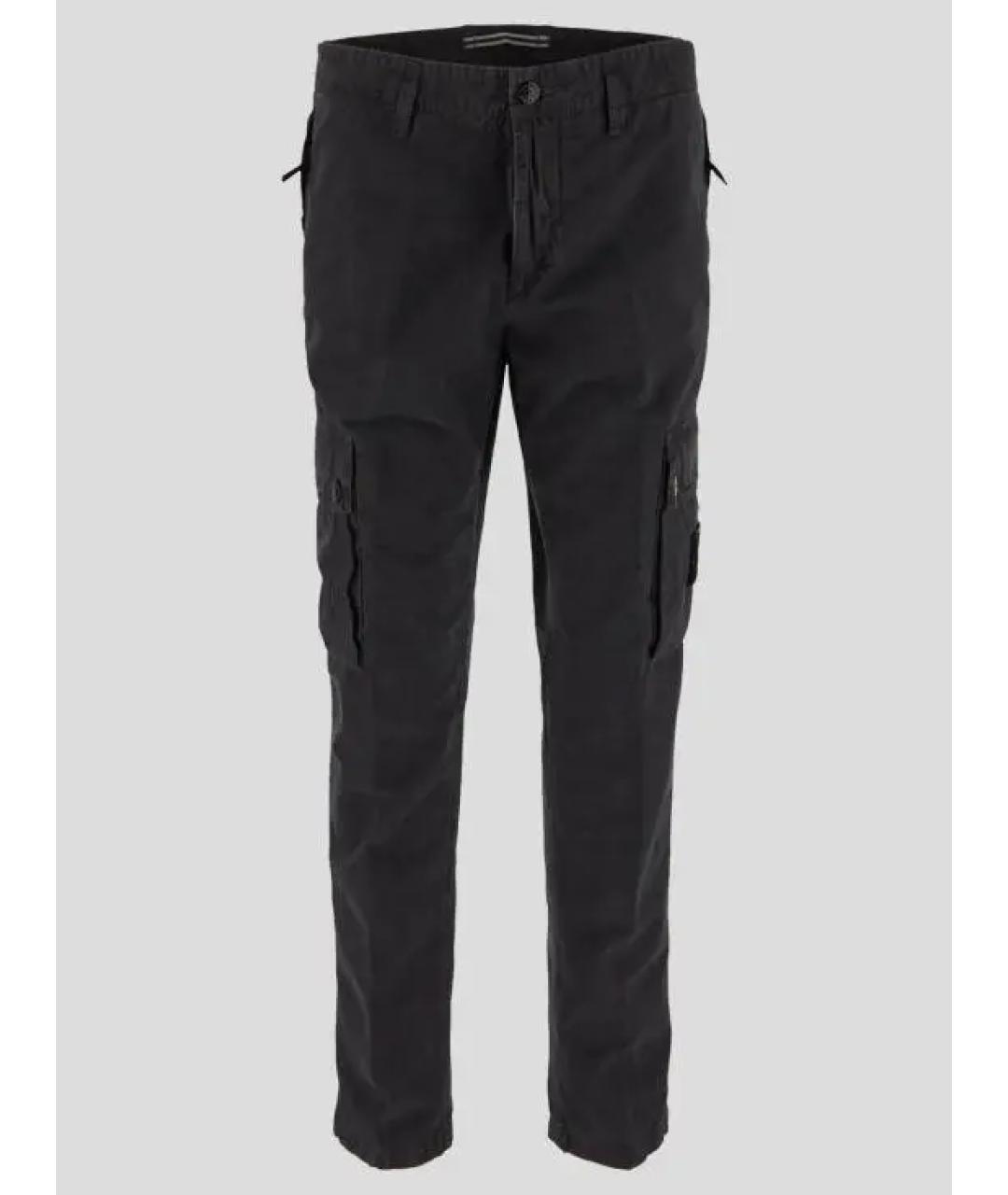 STONE ISLAND Синие хлопковые повседневные брюки, фото 6