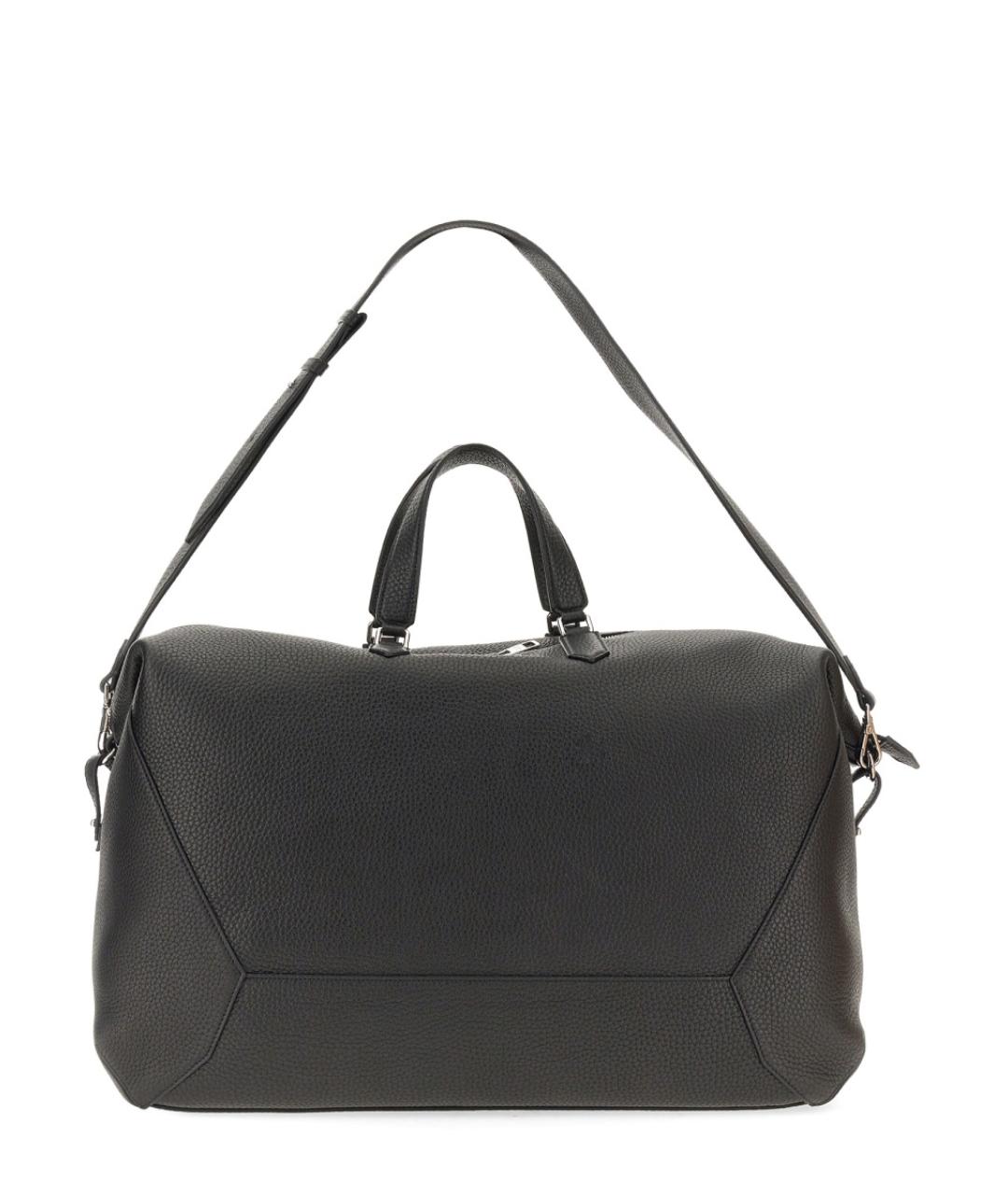 ALEXANDER MCQUEEN Черный кожаный портфель, фото 3