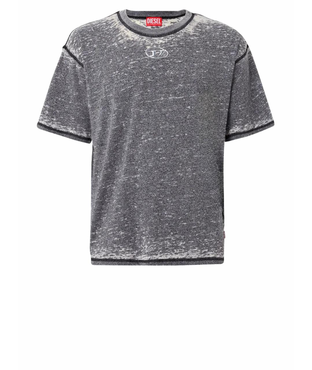 DIESEL Серая хлопковая футболка, фото 1
