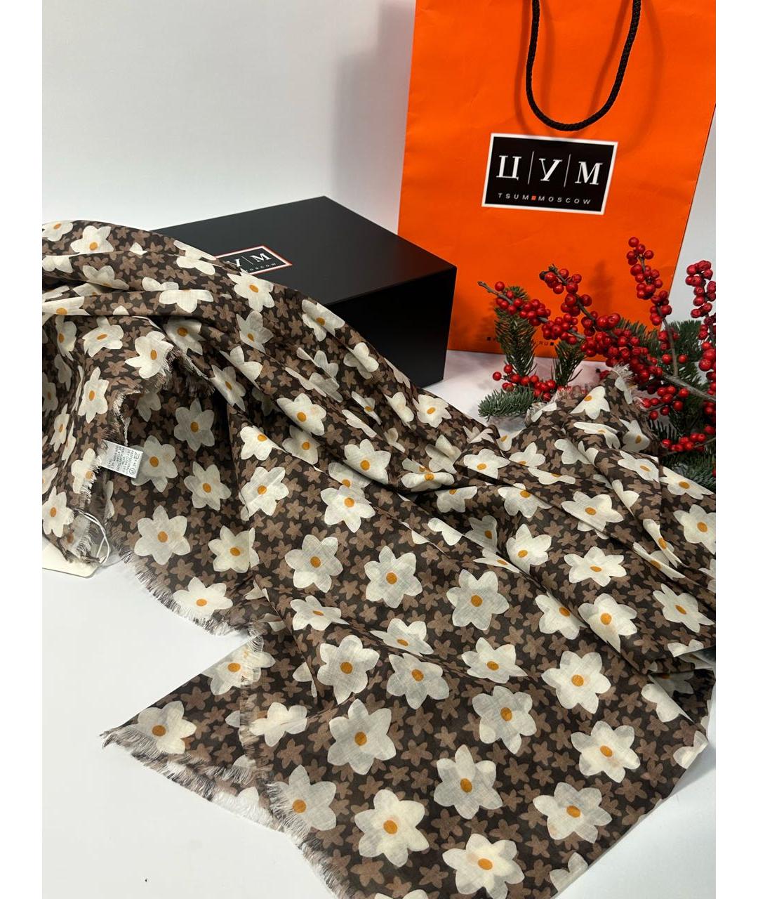 AGNONA Мульти шелковый платок, фото 6